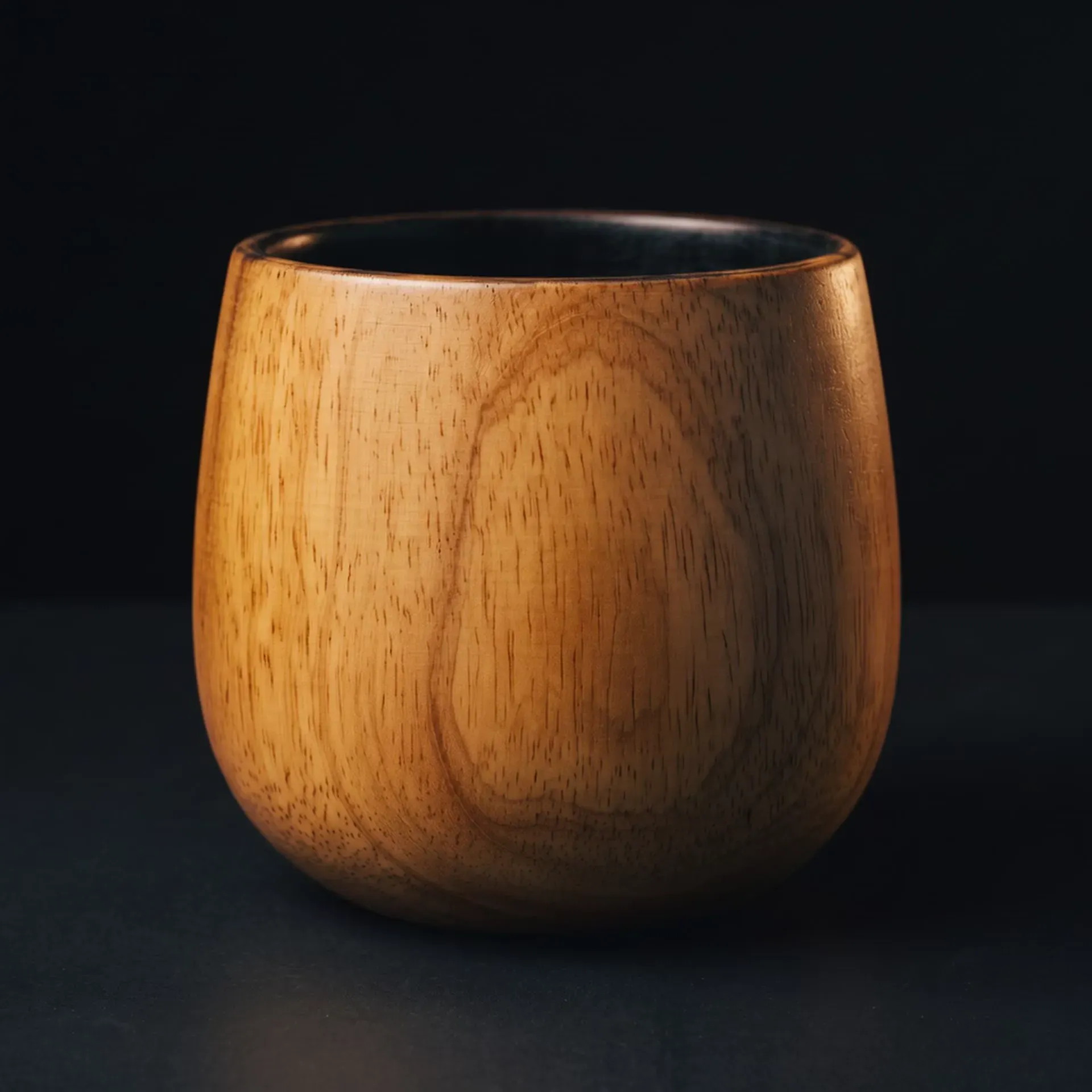 The Elembre charred oak glass on a black ground